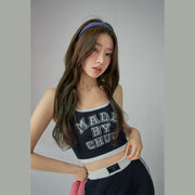 Made By Chuu Crop Knit Tank Top