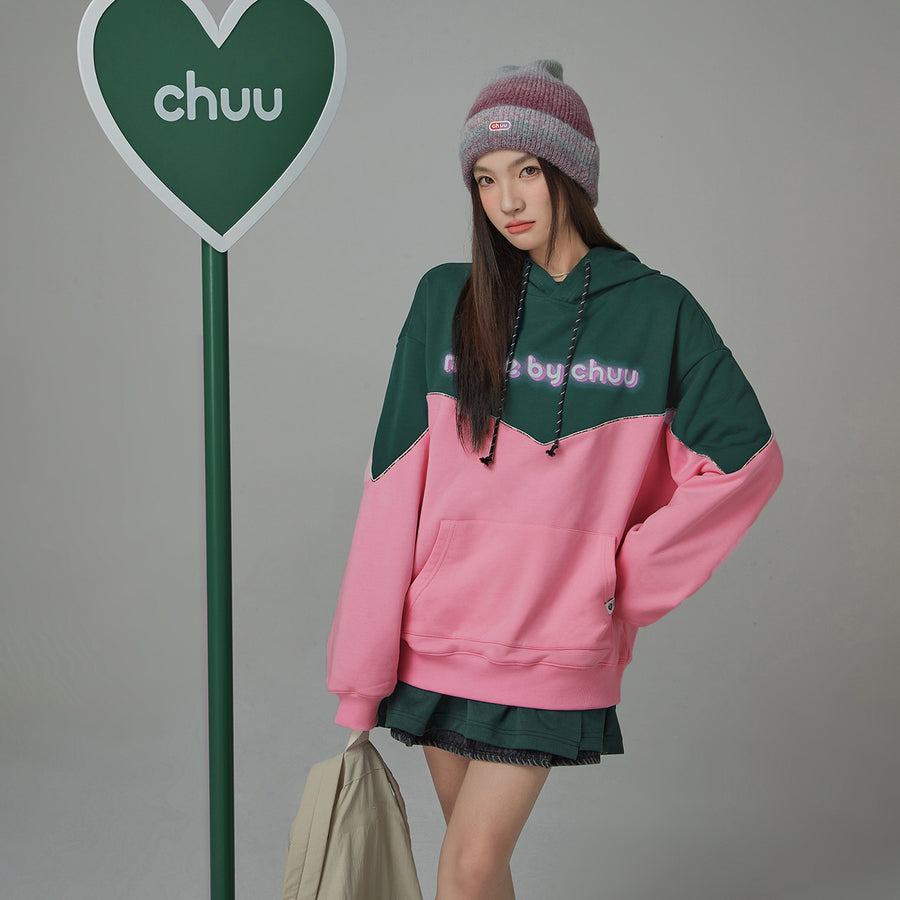 CHUU Epiphany String Loose Fit Hoodie