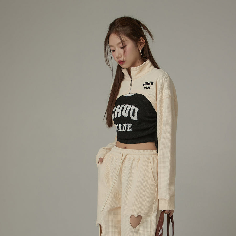 CHUU Bolero Sweatshirt Zip-Up