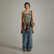 Vintage Oversize Denim Overalls