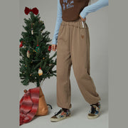 All The Promises Heart Embroidered Jogger Pants