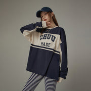 Chuu Made Color Matching Loose Fit T-Shirt