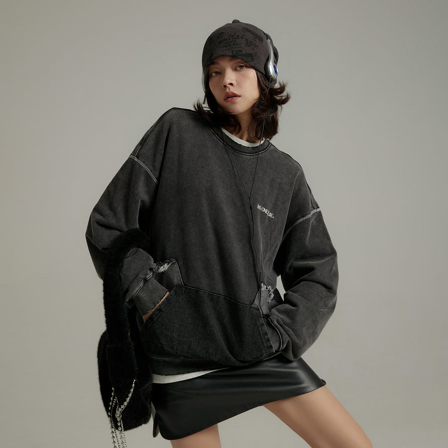 CHUU Printed Character Loose Fit Hoodie