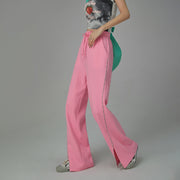 Front Slit Wide Jogger Pants