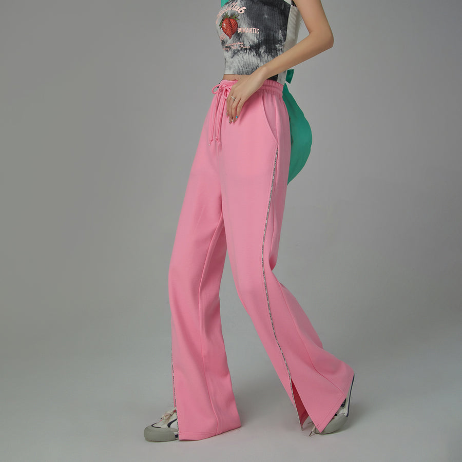 CHUU Front Slit Wide Jogger Pants