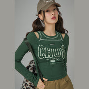 Hot Chili Open Shoulder T-Shirt