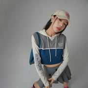 V-Neck Color Matching Knit Vest