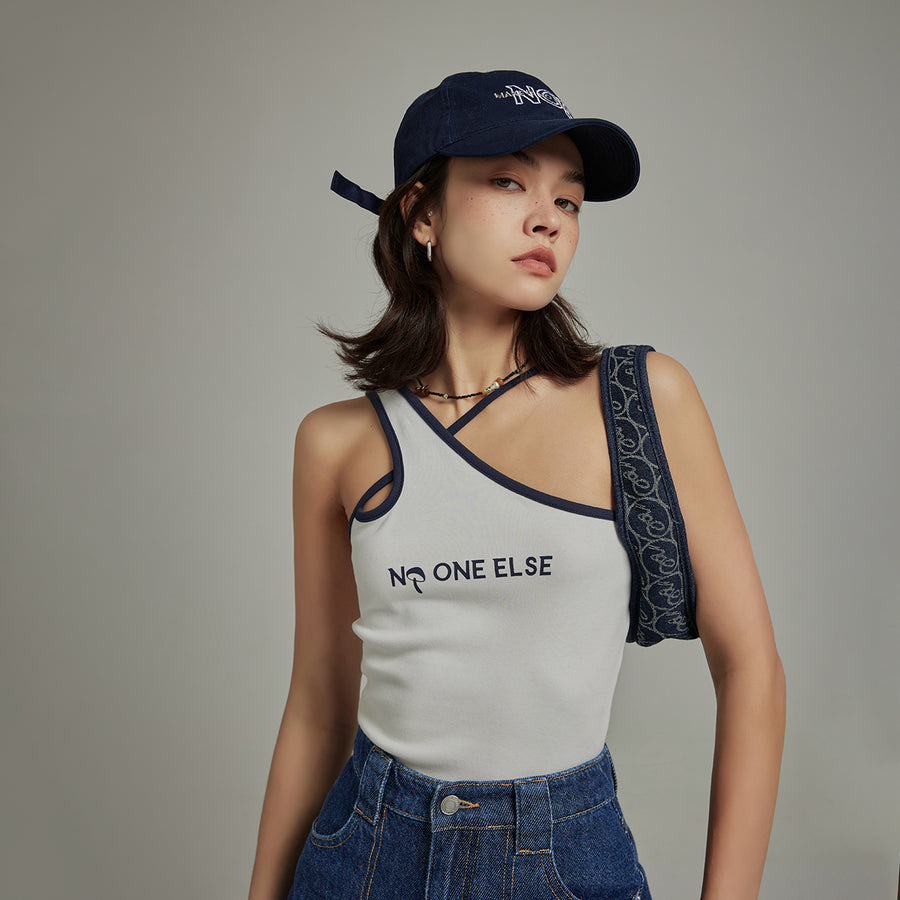 CHUU 2 Way Off The Shoulder Sleeveless Crop Top