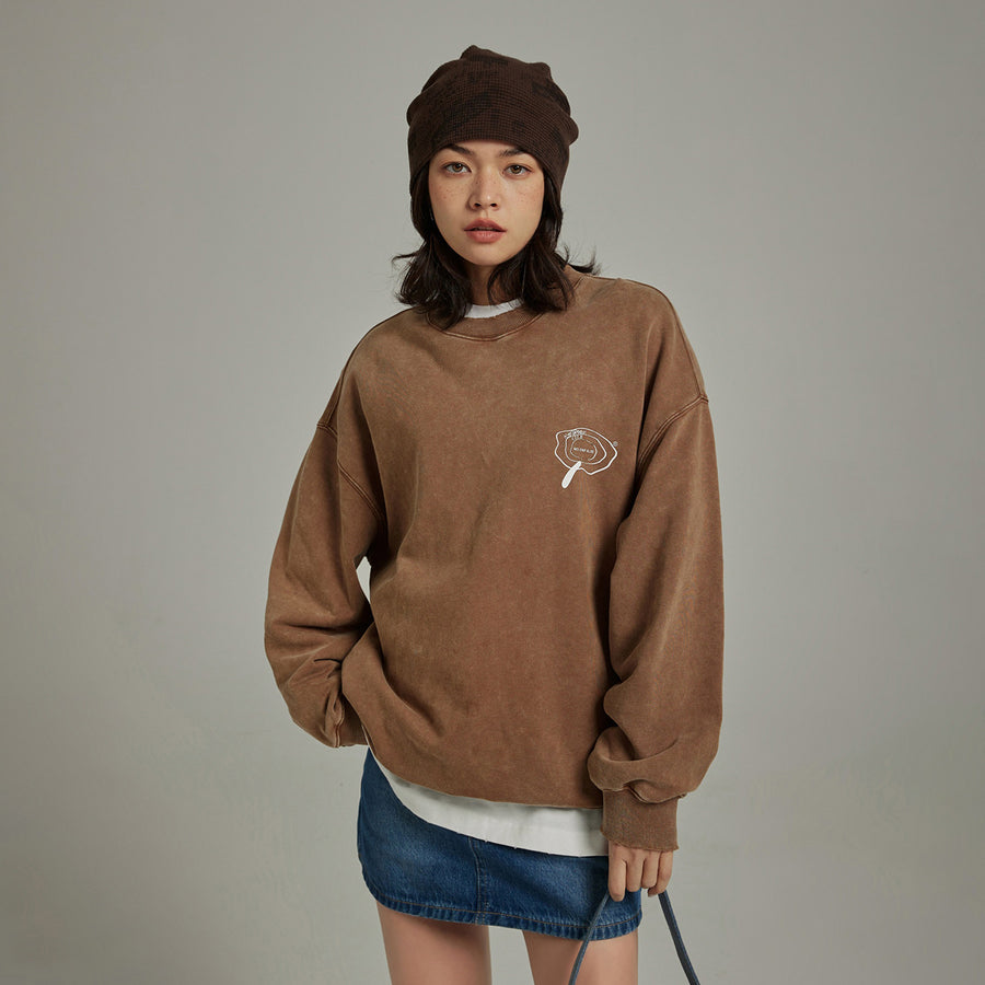 CHUU Look For The Mushrooms Sweatshirt