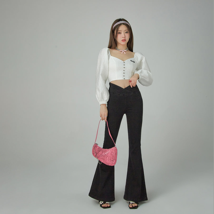 CHUU Independent Damsel Off-The-Shoulder Blouse