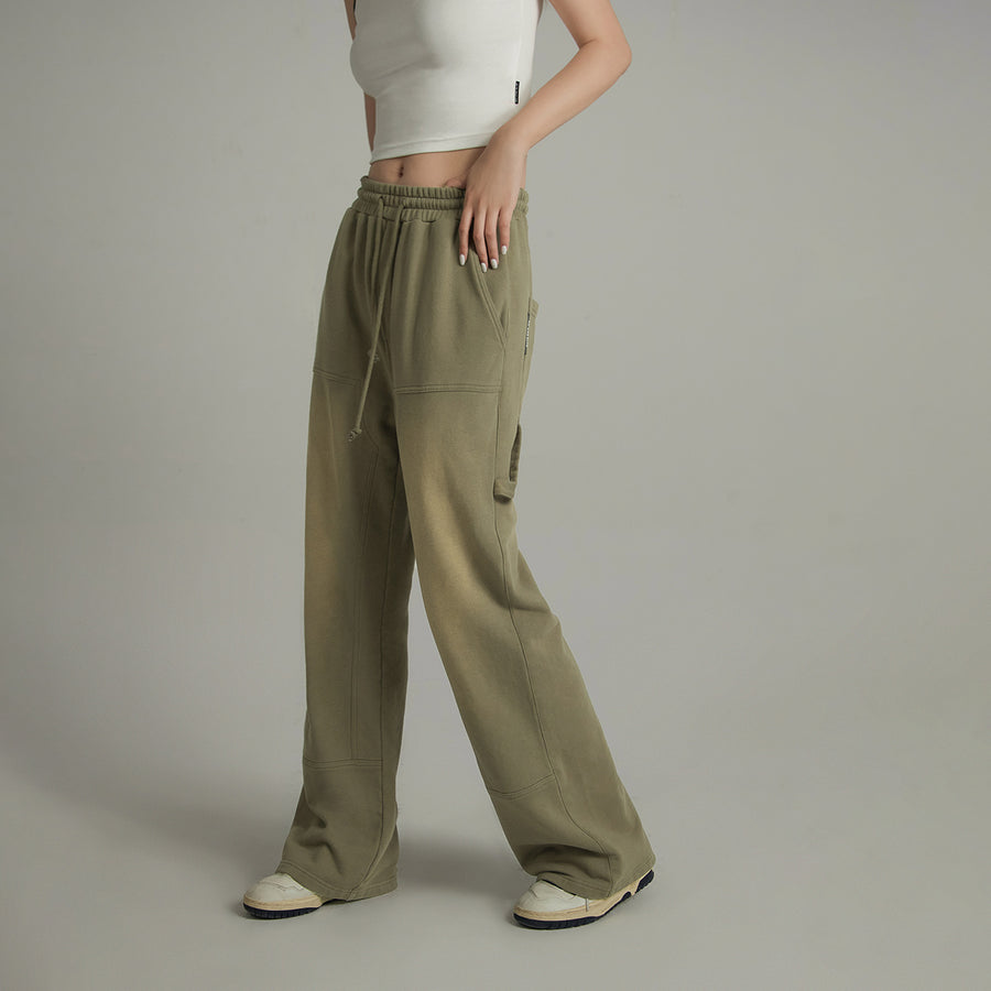 CHUU String Straight Casual Pants