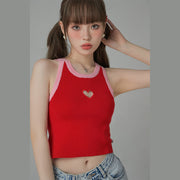 Heart Colored Sleeveless Shirt