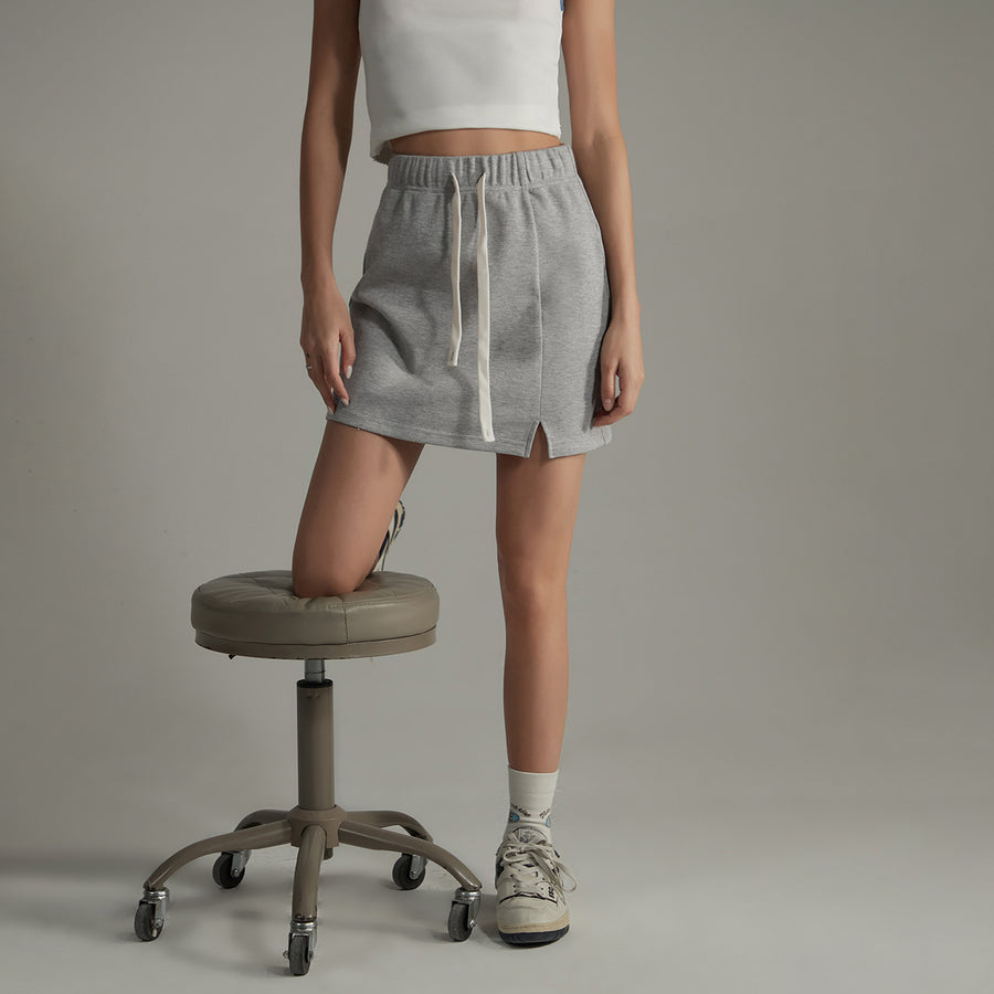 CHUU Waist Band Jogger Mini Skirt