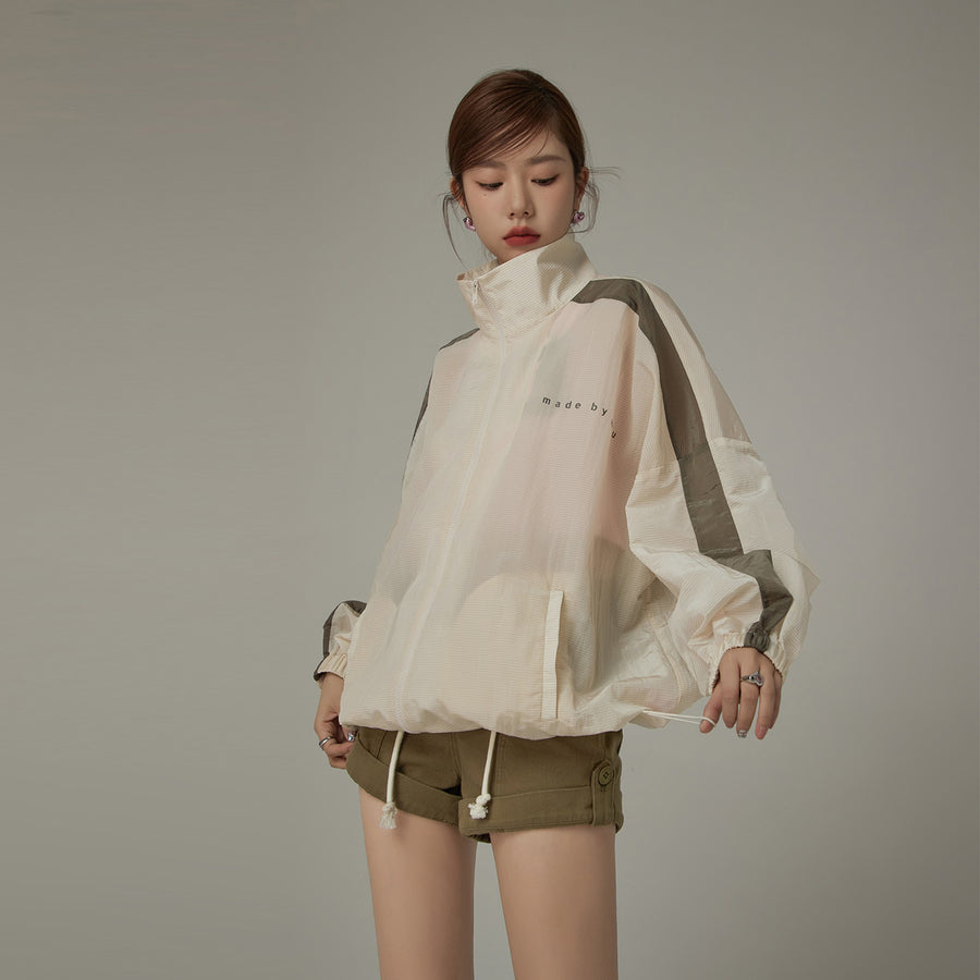 CHUU Color Matching Loose Fit Field Jacket