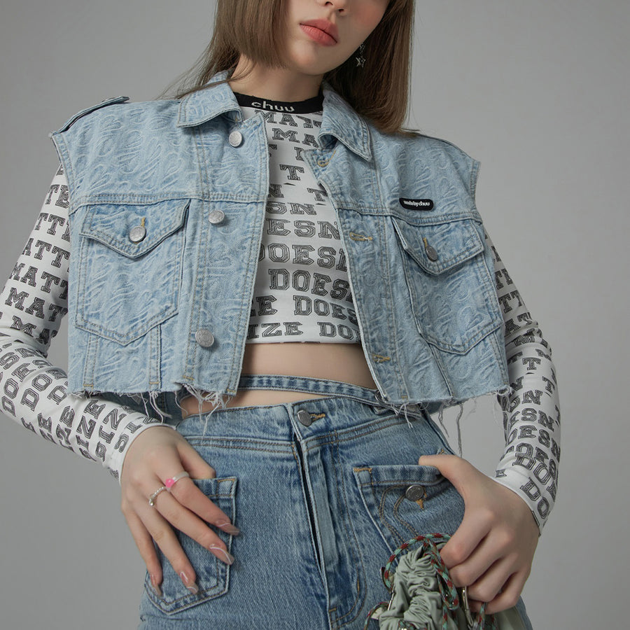 CHUU Loose Fit Denim Vest