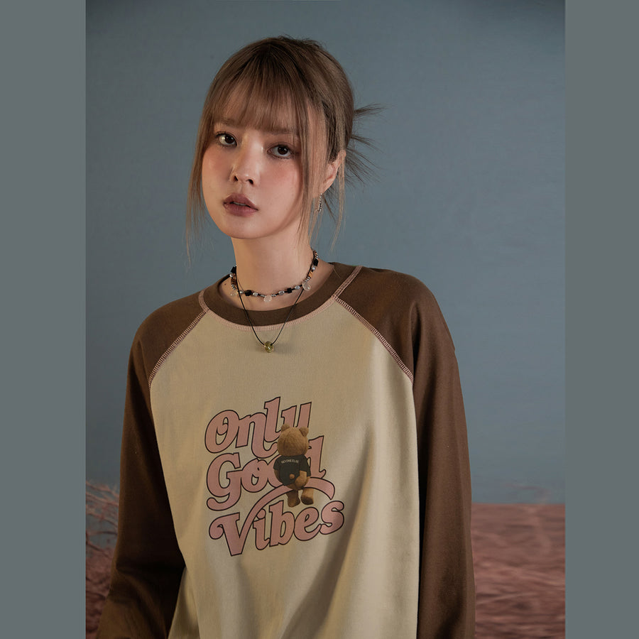 CHUU Good Vibes Vintage Loose Fit T-Shirt