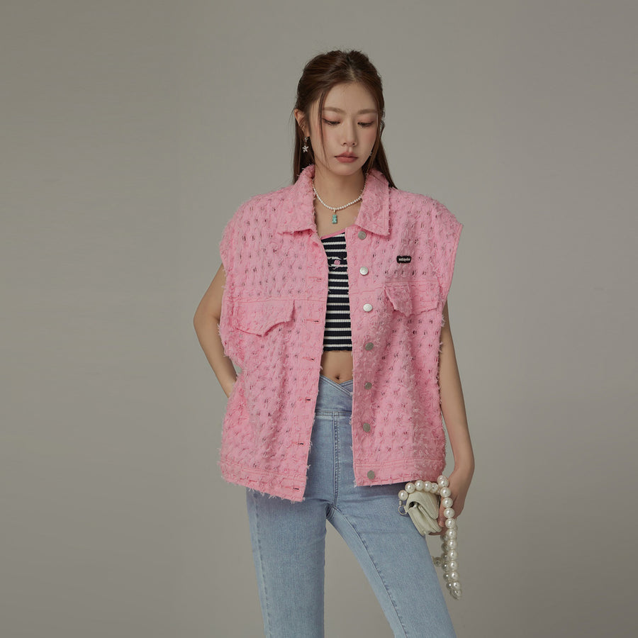 CHUU Loose Fit Vest Jacket