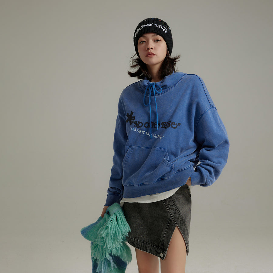 CHUU Star Logo Loose Fit Hoodie