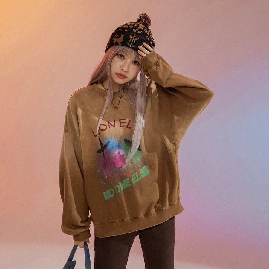 CHUU Gradient Loose Fit Sweatshirt