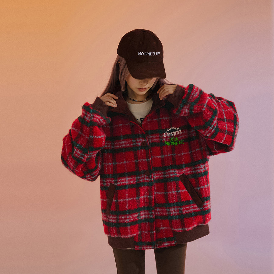 CHUU Vintage Check Loose Fit Jacket