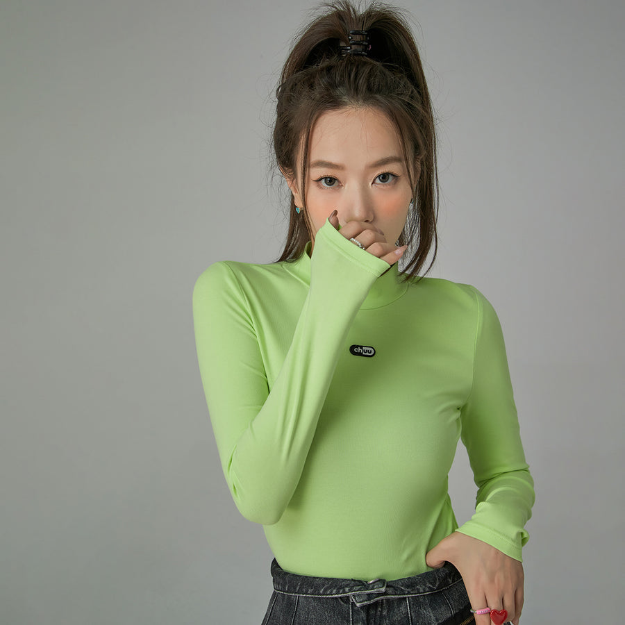 CHUU Chill Vibes Solid Long Sleeve T-Shirt