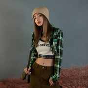 Scottish Check Cropped Shirt