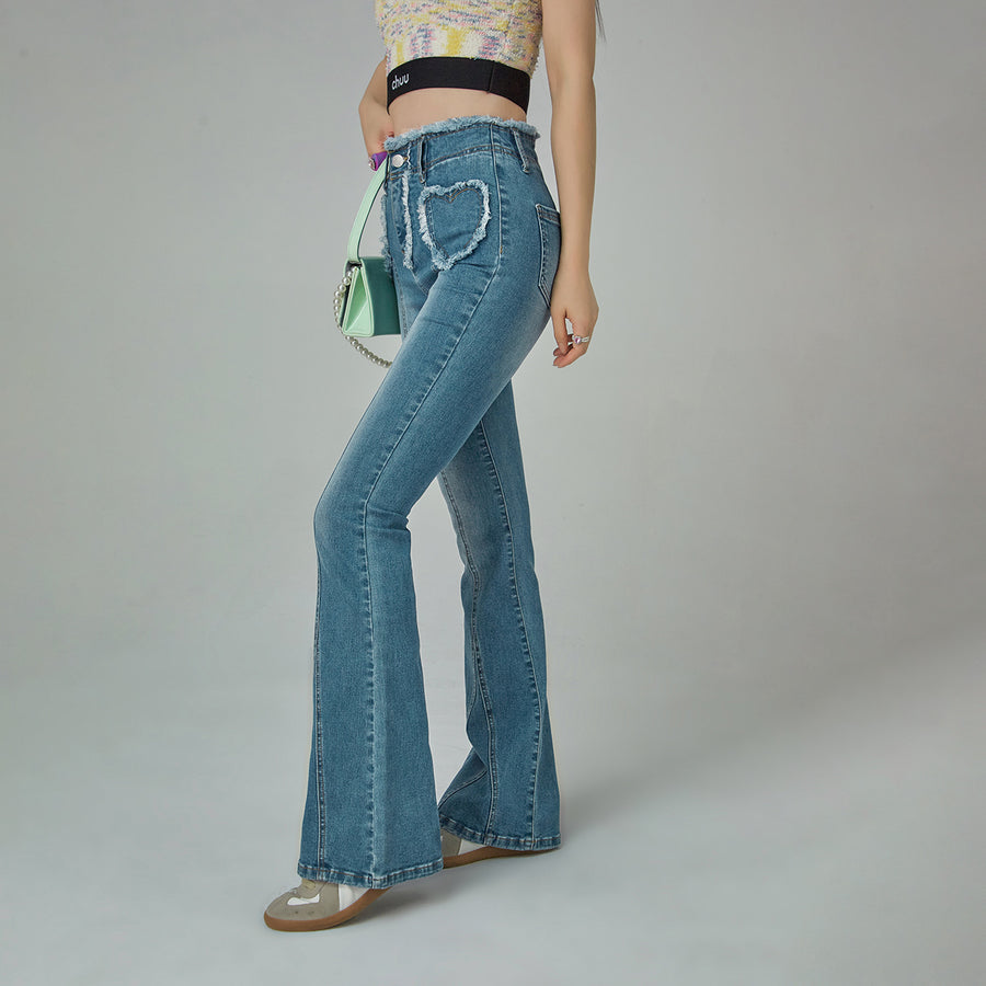 CHUU Chuu Key To My Heart Bootcut Jeans