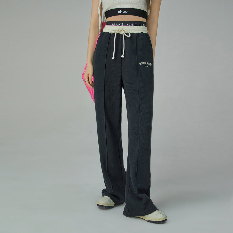 CHUU Wide-Leg Simple Jogger Pants