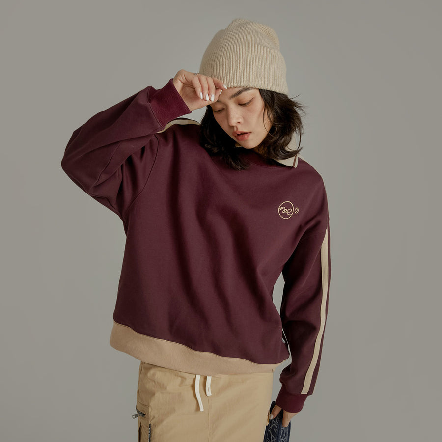 CHUU Polo Collar Loose Fit Sweatshirt