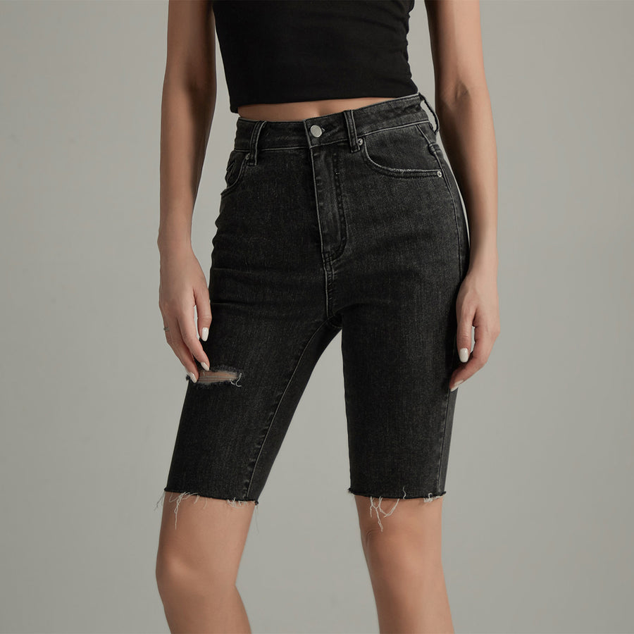 CHUU Slim Denim Shorts