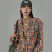 Vintage Check Loose Shirt