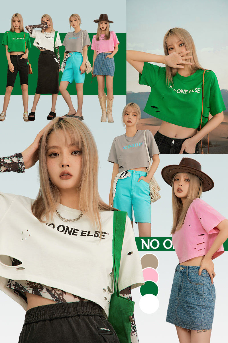 CHUU Aesthetic Inspiration Cropped Top