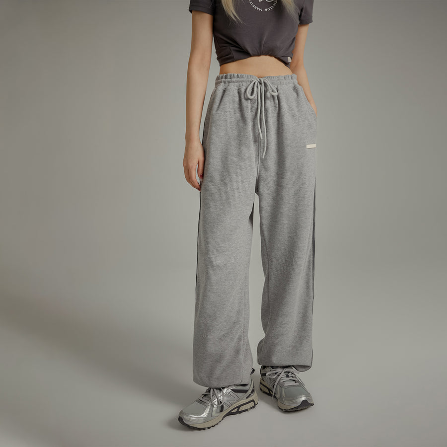 CHUU Casual Waffle Loose Fit Jogger Sweatpants