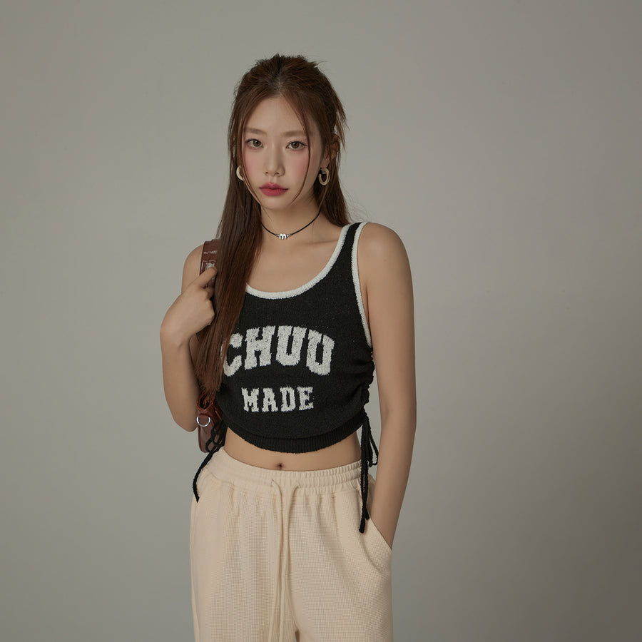 CHUU String Color Matching Line Sleeveless Top