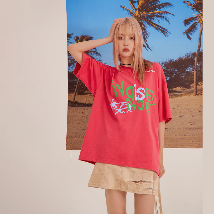 CHUU Color Matching Logo Overfit T-Shirt