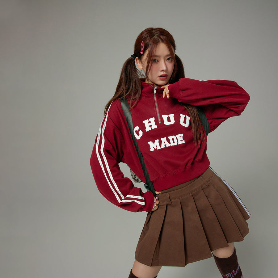 CHUU Half Zip-Up Loose Fit Sweatshirt