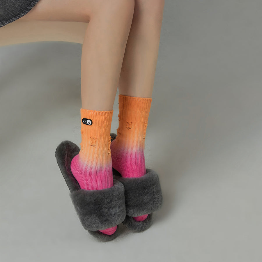 CHUU Sunset Gradient Socks