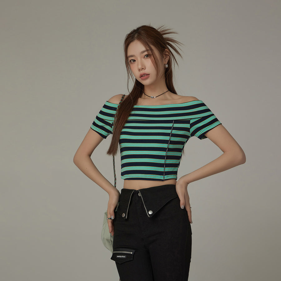 CHUU Off-The-Shoulder Slim Top