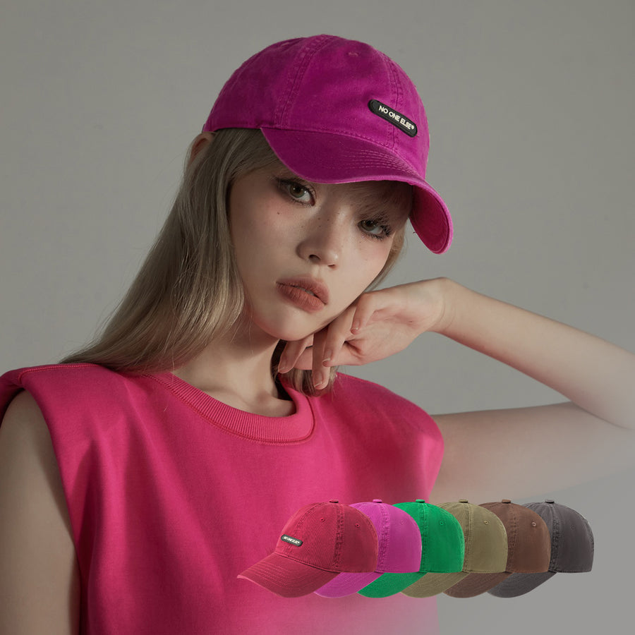 CHUU Simple Vintage Color Ball Cap Hat