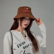 I Love Chuu Corduroy Bucket Hat