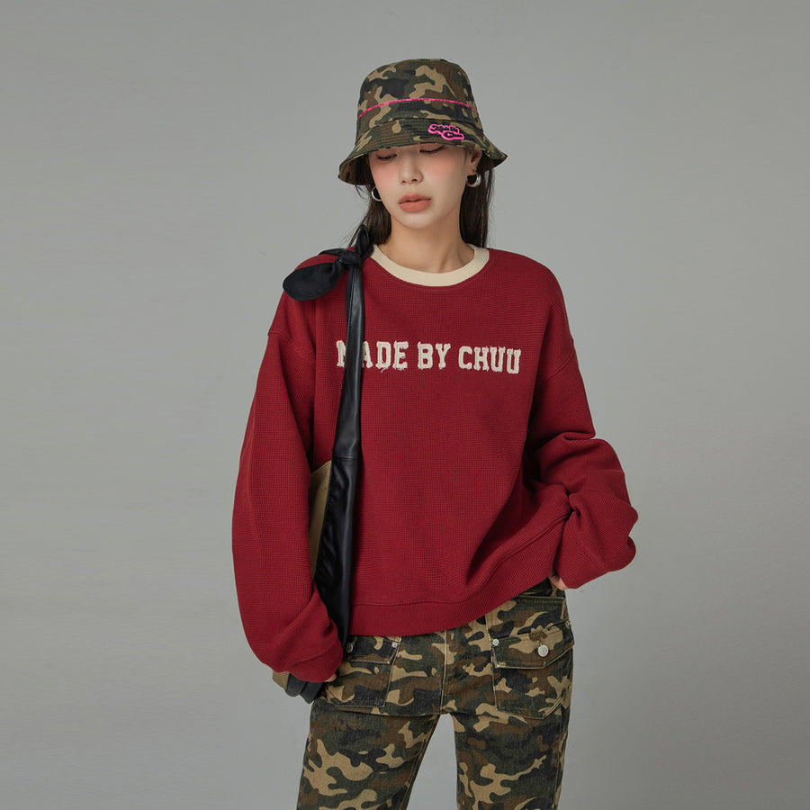 CHUU My Vibe Is Right Hot Girl Camouflage Bucket Hat