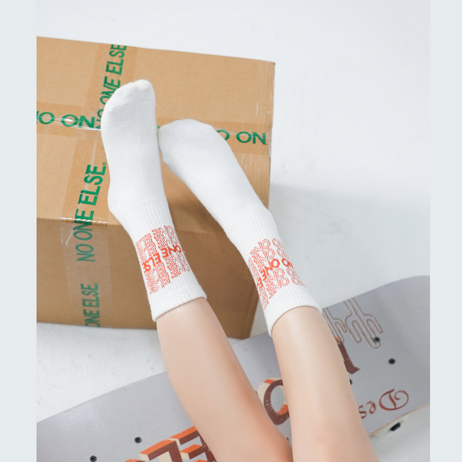 CHUU Simple Logo Sport Socks