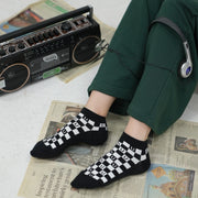 Checkerboard Fake Socks