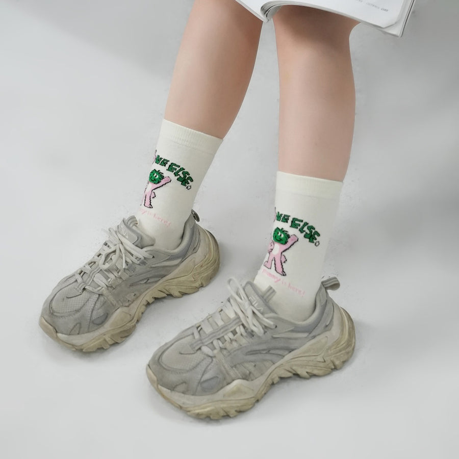 CHUU Bunny In Here Ankle Socks