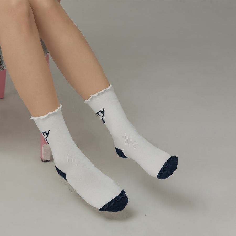 CHUU Rippled Color Socks