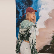 Pixel Resolution Crop Jacket