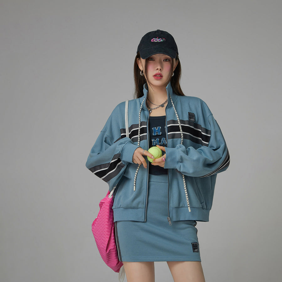 CHUU Colorful Embroidered Denim Ball Cap