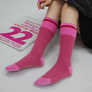 Color Matching Knit Socks