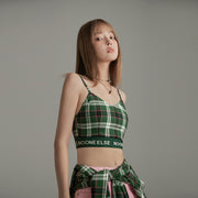 Scottish Check Crop Cami Top