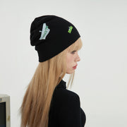 Noe Label Print Beanie